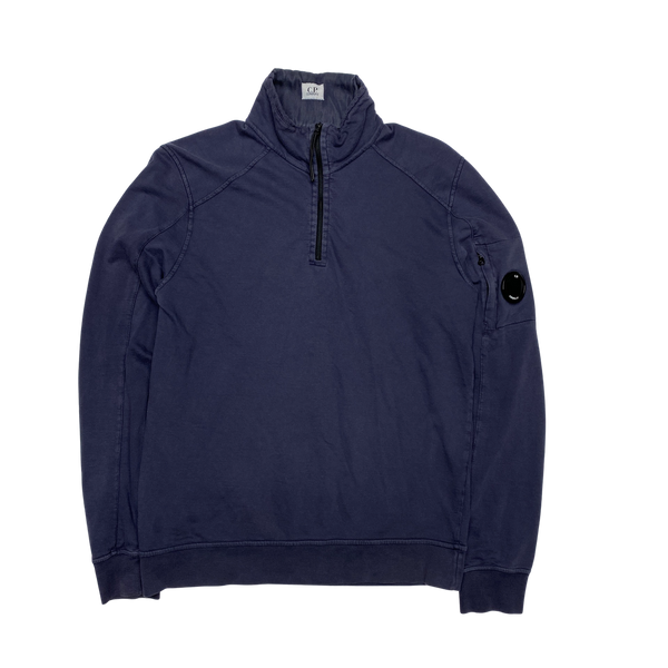 CP Company Navy Quarter Zip Pullover