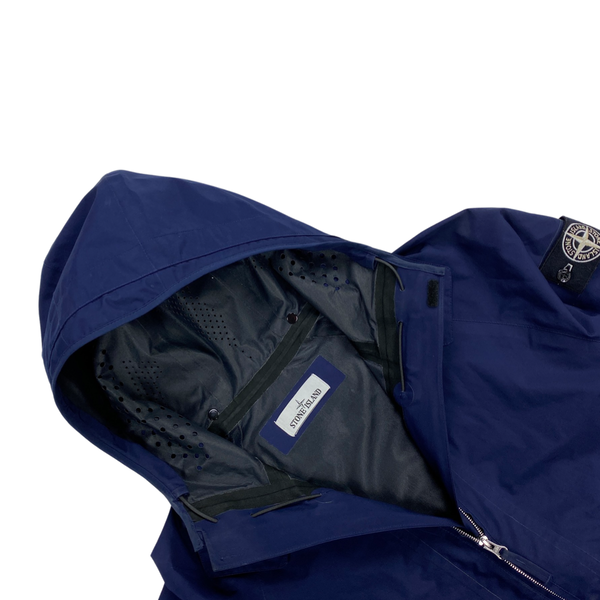 Stone Island Navy Tank Shield Multi Layer Hooded Jacket