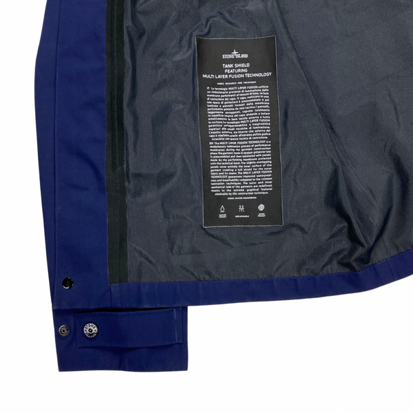 Stone Island Navy Tank Shield Multi Layer Hooded Jacket
