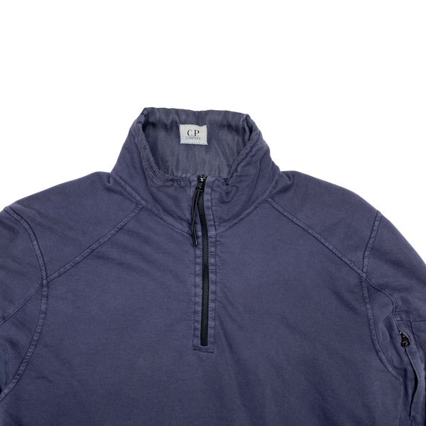 CP Company Navy Quarter Zip Pullover