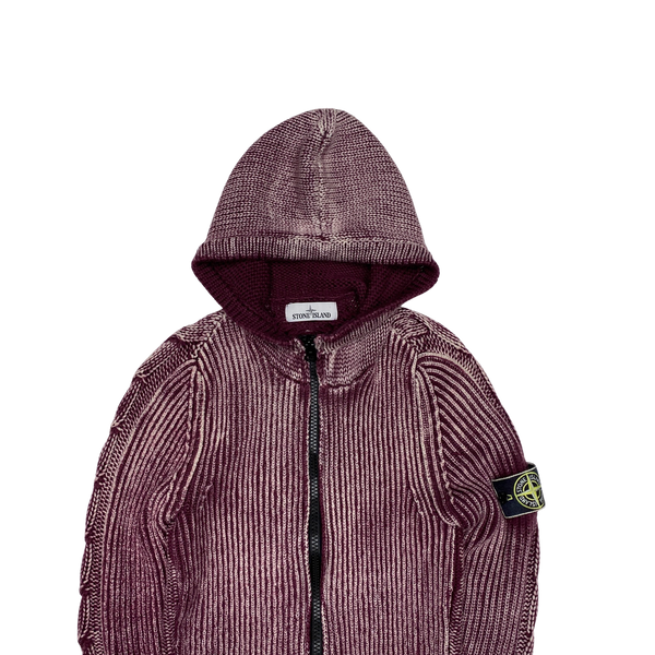 Stone Island 2017 Hand Corrosion Knitted Hoodie