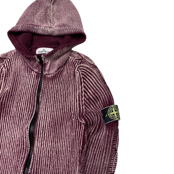 Stone Island 2017 Hand Corrosion Knitted Hoodie