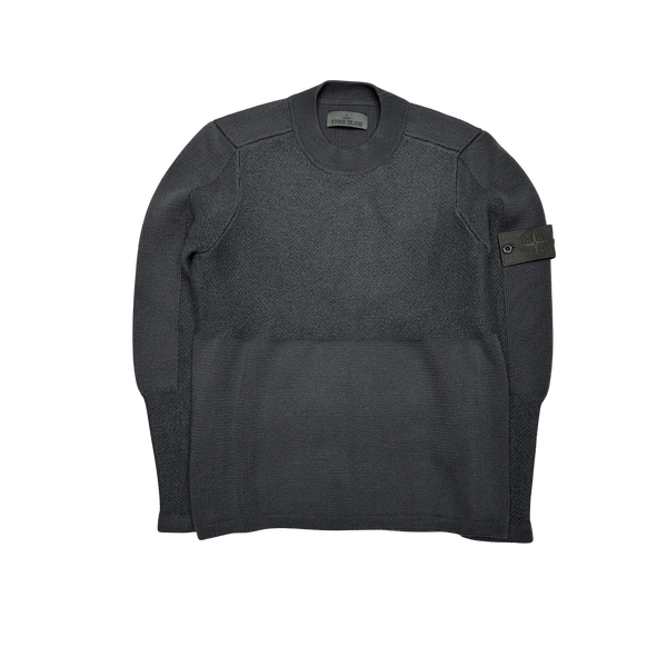 Stone Island 2017 Grey Ghost Knitted Crewneck