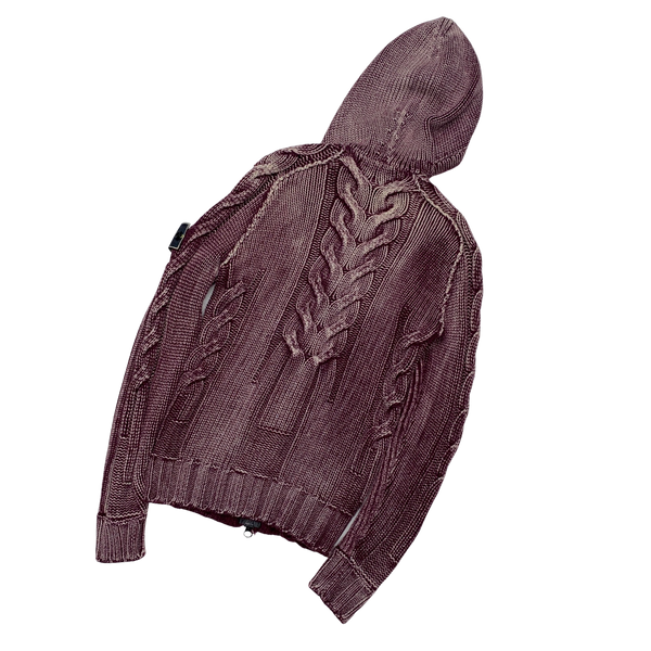 Stone Island 2017 Hand Corrosion Knitted Hoodie