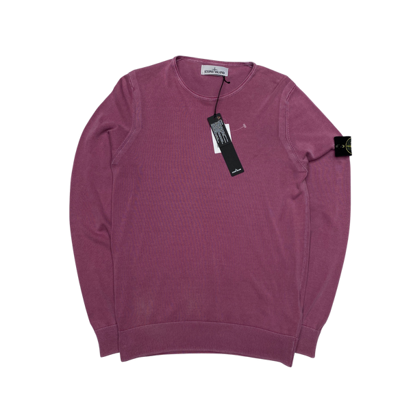 Stone Island 2014 Pink Fine Knitted Crewneck