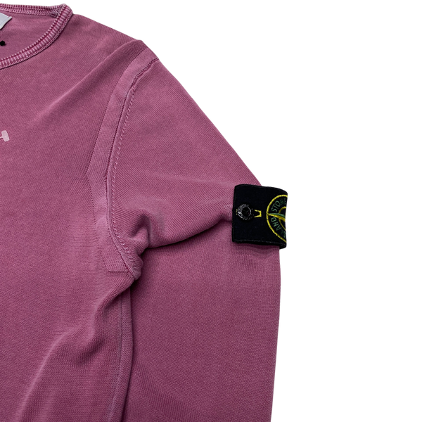 Stone Island 2014 Pink Fine Knitted Crewneck