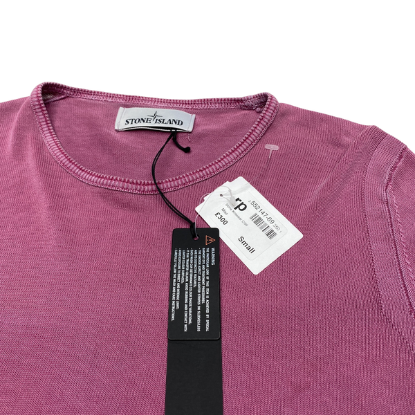Stone Island 2014 Pink Fine Knitted Crewneck