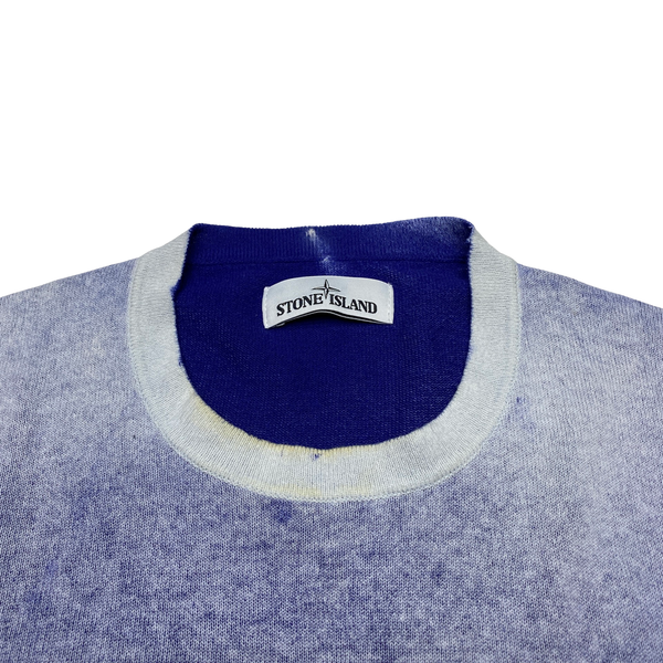 Stone Island 2016 Hand Sprayed Dust Treatment Crewneck Knit