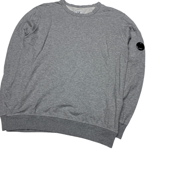 CP Company Light Grey Cotton Crewneck Sweatshirt