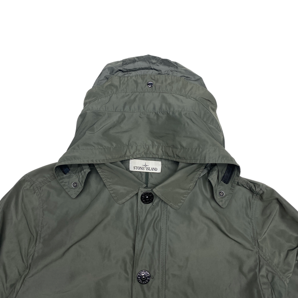 Stone Island 2018 Grey Micro Reps Parka Jacket