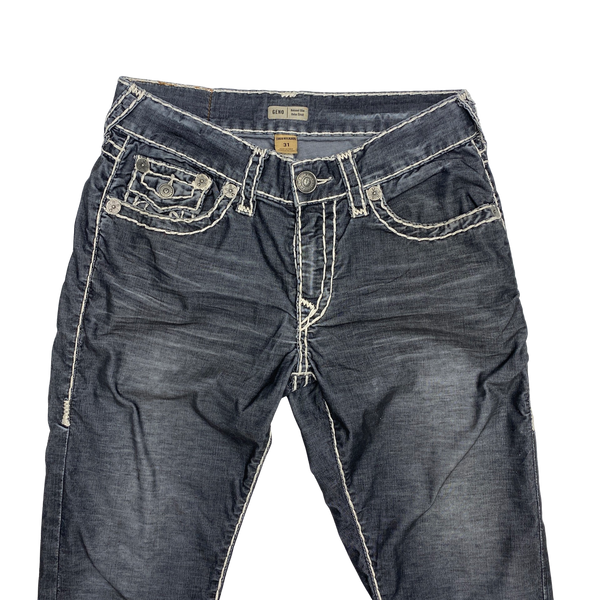 True Religion Geno Relaxed Slim Grey Jeans