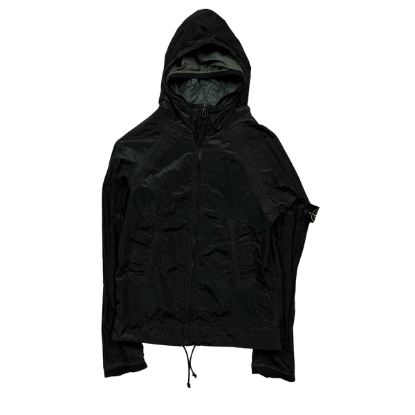 Stone Island 2006 Nylon Metal Dark Green Shimmer Jacket - Small