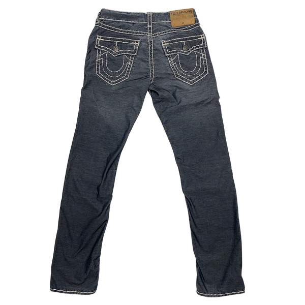 True Religion Geno Relaxed Slim Grey Jeans