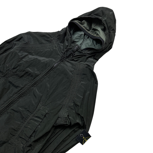 Stone Island 2006 Nylon Metal Dark Green Shimmer Jacket - Small