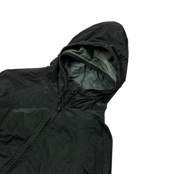 Stone Island 2006 Nylon Metal Dark Green Shimmer Jacket - Small