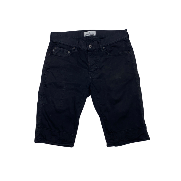 Stone Island 2015 Black Reflective Cycling Shorts
