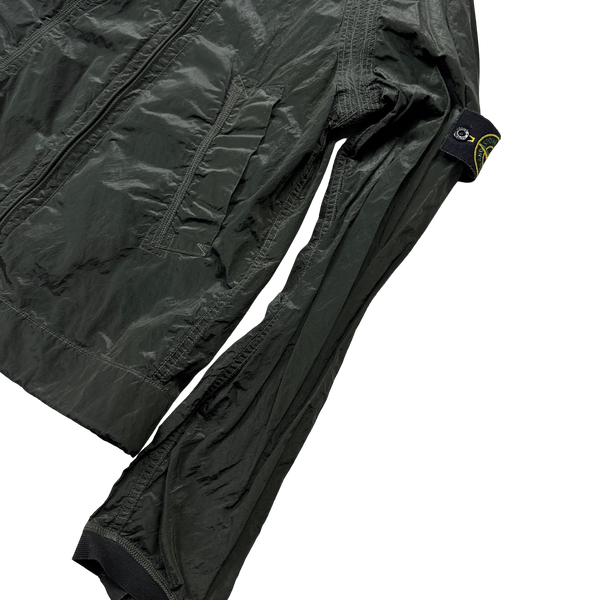 Stone Island 2006 Nylon Metal Dark Green Shimmer Jacket - Small