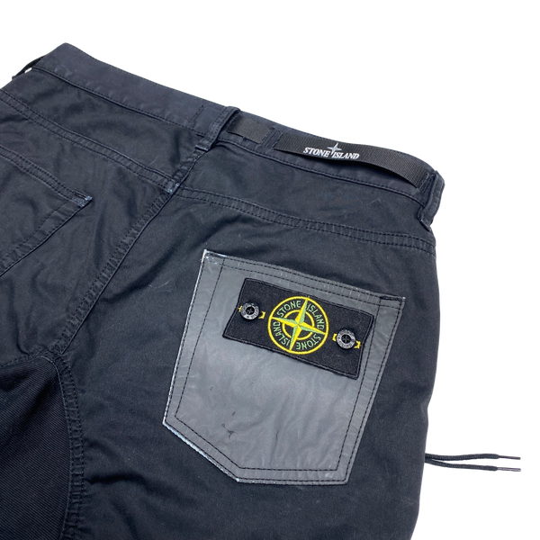 Stone Island 2015 Black Reflective Cycling Shorts