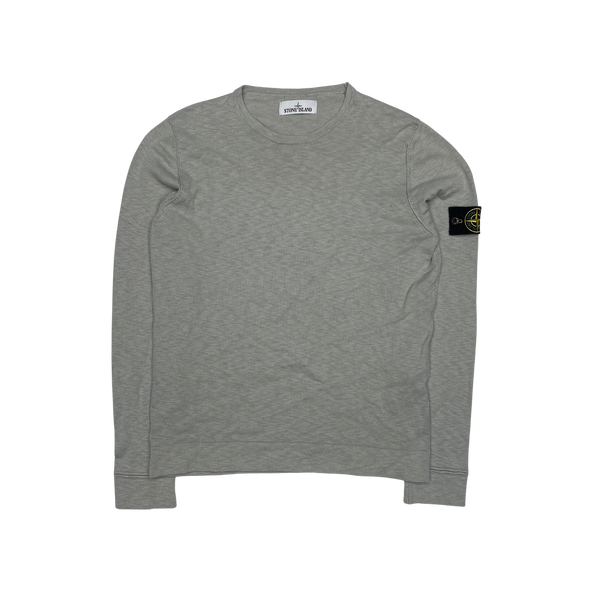 Stone Island 2017 Light Grey Soft Knit Crewneck