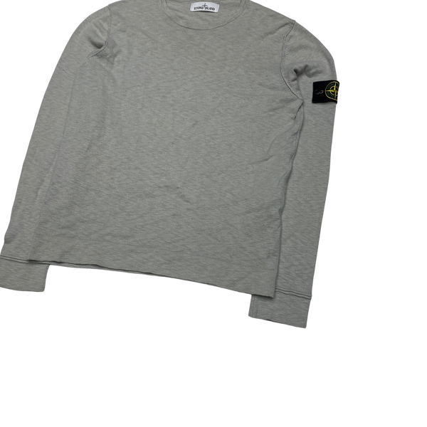 Stone Island 2017 Light Grey Soft Knit Crewneck
