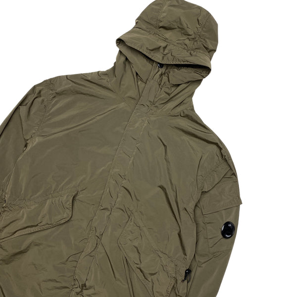 CP Company Khaki Nycra Fishtail Parka Jacket