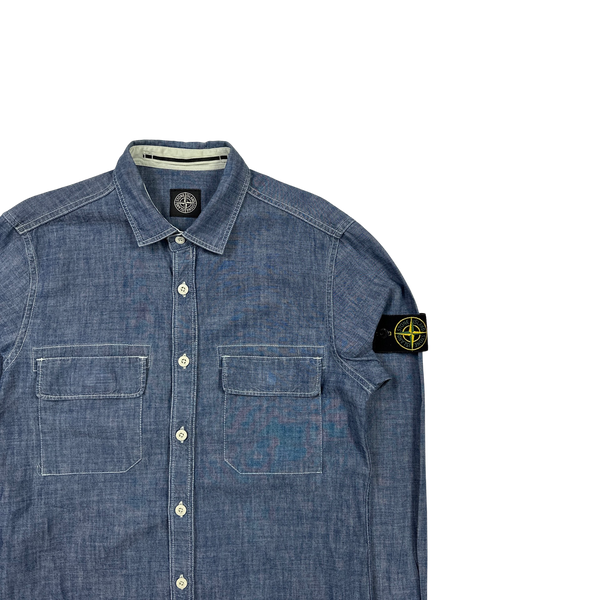 Stone island chambray shirt 2025