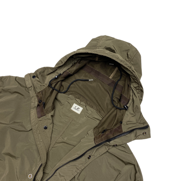 CP Company Khaki Nycra Fishtail Parka Jacket