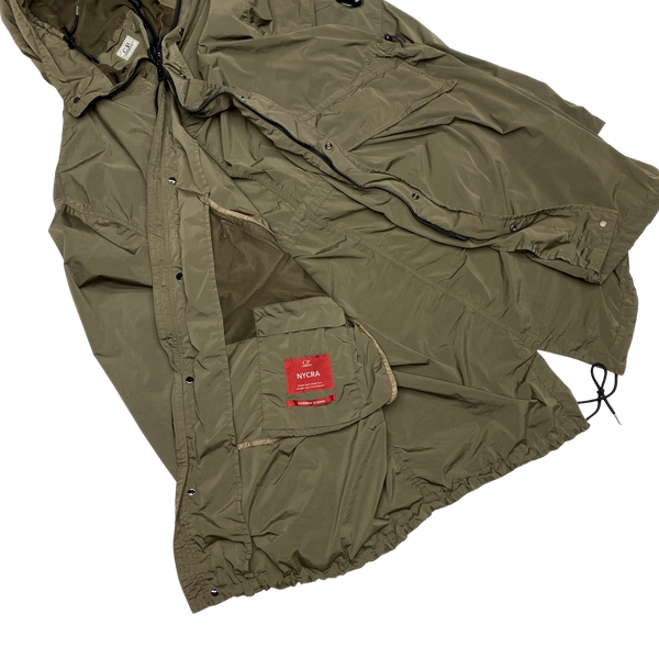 CP Company Khaki Nycra Fishtail Parka Jacket