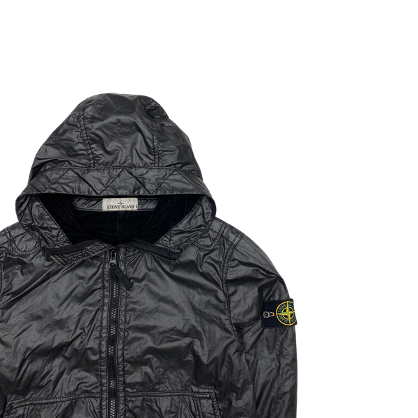Stone Island 2018 Black Lamy Flock Hooded Jacket