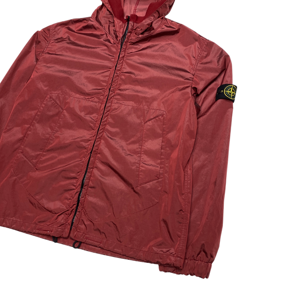 Stone Island 2008 Red Nylon Metal Shimmer