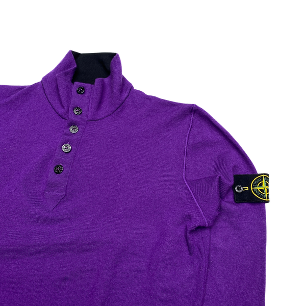 Stone Island 2010 Purple High Neck Pullover Jumper