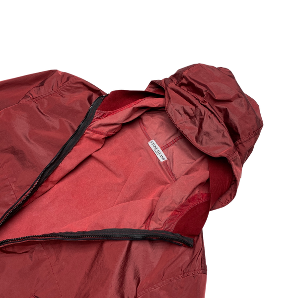 Stone Island 2008 Red Nylon Metal Shimmer