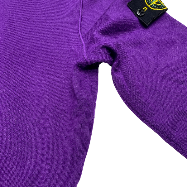 Stone Island 2010 Purple High Neck Pullover Jumper