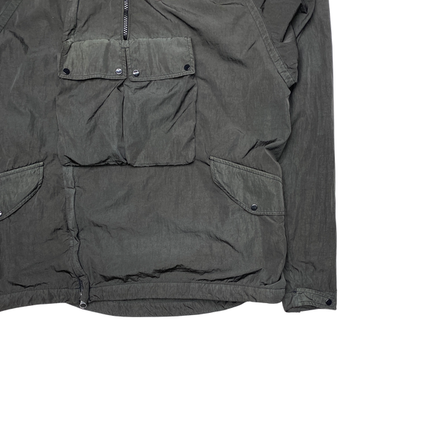 CP Company Grey Chrome Nylon Shimmer Goggle Jacket