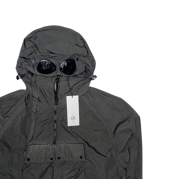 CP Company Grey Chrome Nylon Shimmer Goggle Jacket