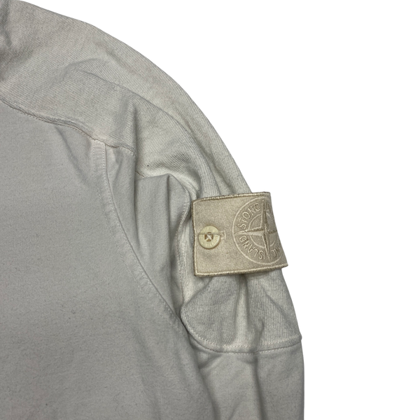 Stone Island 2018 White Ghost Crewneck Sweatshirt