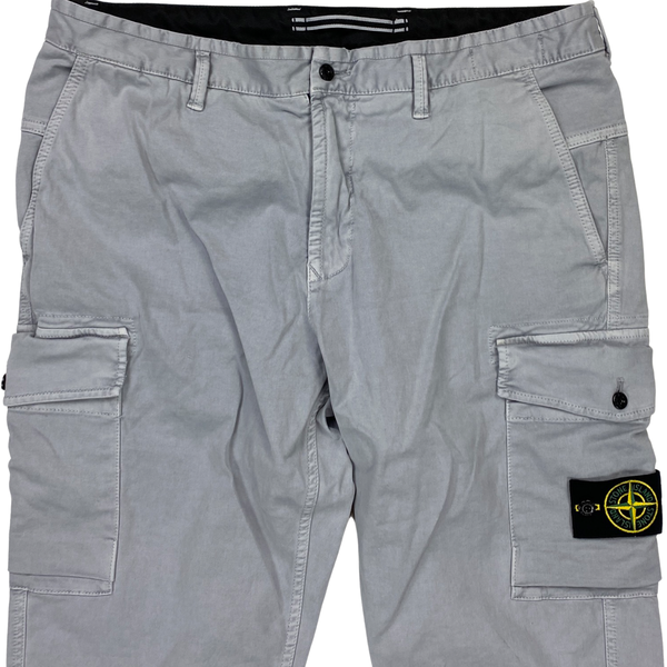 Stone Island Grey New Season Cargo Trousers