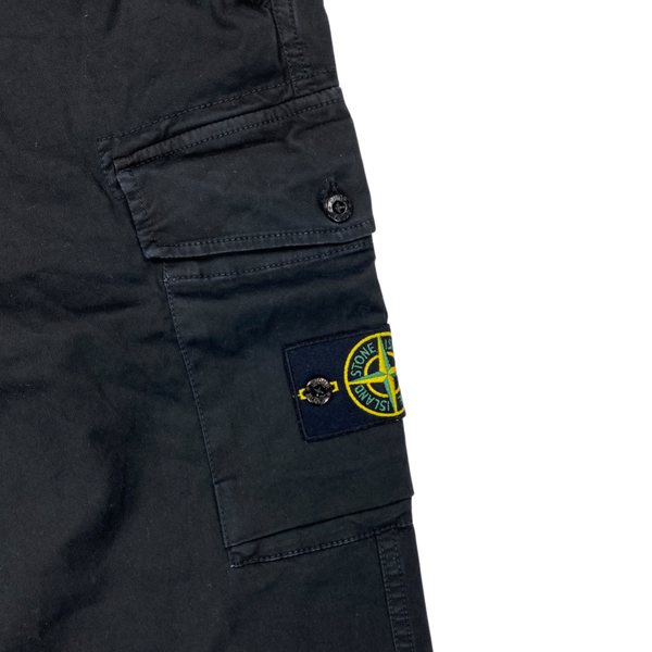 Stone Island Black New Season Cargo Trousers