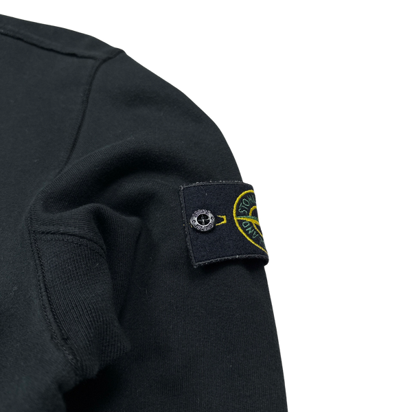 Stone Island 2018 Black Cotton Crewneck Sweatshirt - Medium