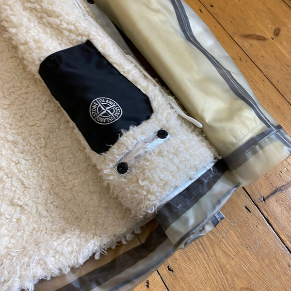 Stone Island 2015 Sherling Lined Poly Cover Jacket