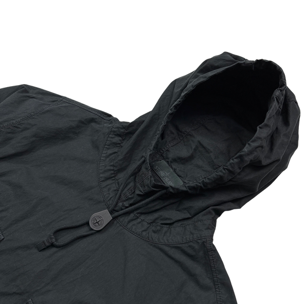 Stone Island 2019 Black Ghost Cotton Resin Smock - Medium
