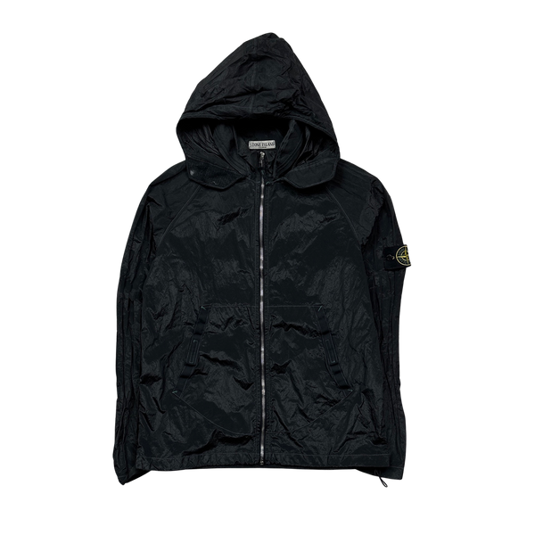 Stone Island Vintage 2005 Black Nylon Metal Shimmer Jacket - Medium