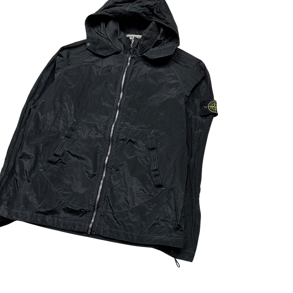 Stone Island Vintage 2005 Black Nylon Metal Shimmer Jacket - Medium