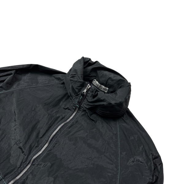 Stone Island Vintage 2005 Black Nylon Metal Shimmer Jacket - Medium