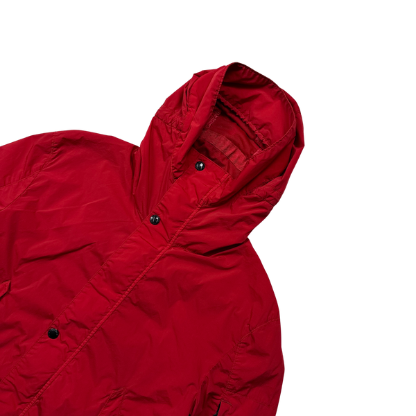 CP Company Red Nycra Fishtail Parka Jacket - XL