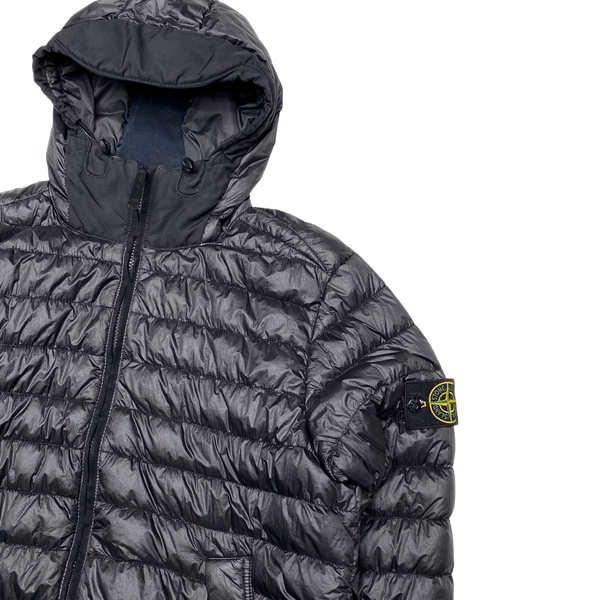 Stone Island Black 2018 Garment Dyed Puffer Jacket
