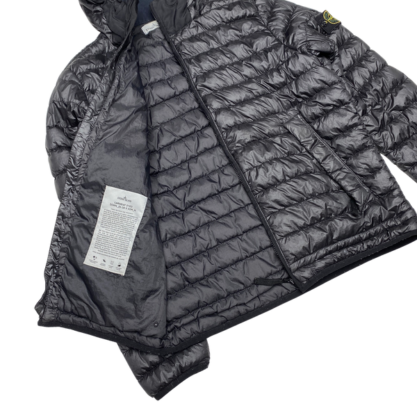 Stone Island Black 2018 Garment Dyed Puffer Jacket