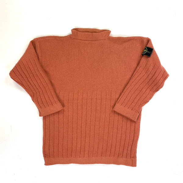 Stone Island Vintage 80's Rust Orange Pullover Jumper