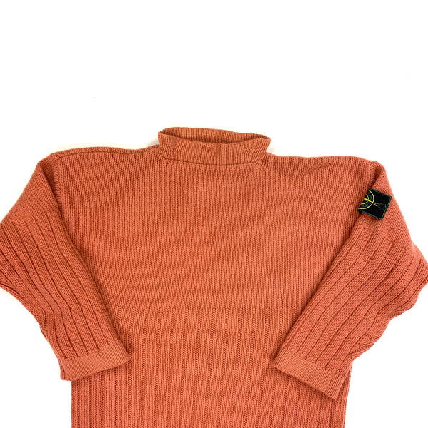 Stone Island Vintage 80's Rust Orange Pullover Jumper