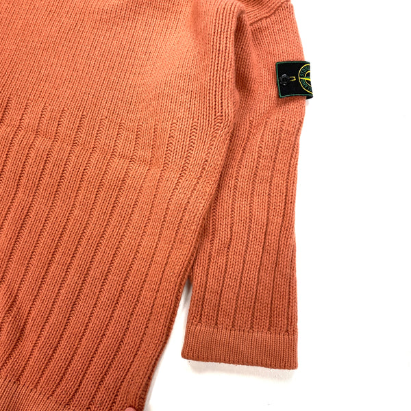 Stone Island Vintage 80's Rust Orange Pullover Jumper